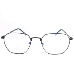 Armação para Óculos Unissex Empório Glasses Preto Geométrico EG4307 C15 51
