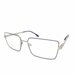 Armação para Óculos Masculino Empório Glasses Cinza Chumbo/Azul EG4314 C13 59