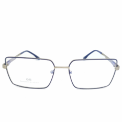 Armação para Óculos Masculino Empório Glasses Cinza Chumbo/Azul EG4314 C13 59