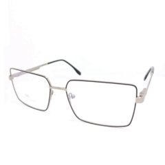 Armação para Óculos Masculino Empório Glasses Preto/Cromado Retangular EG4314 C15 59