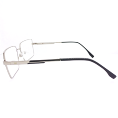 Armação para Óculos Masculino Empório Glasses Preto/Cromado Retangular EG4314 C15 59