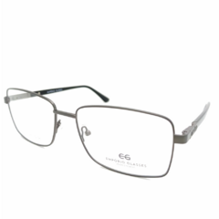Armação para Óculos Masculino Empório Glasses Cinza Chumbo Retangular EG4659 C8 58