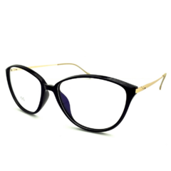 Armação para Óculos Feminino Empório Glasses Preto Gatinho EG5500 C6 53