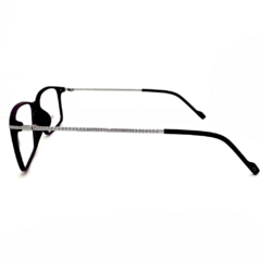 Armação para Óculos Masculino Empório Glasses Preto Fosco Retangular EG5511 C15 55