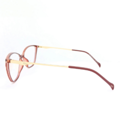 Armação para Óculos Feminino Empório Glasses Vermelho Cristal Gatinho EG5533 C9 53