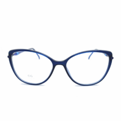 
Armação para Óculos Feminino Empório Glasses Azul Marinho Gatinho EG5534 C13 53
