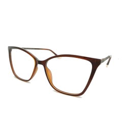 Armação para Óculos Feminino Empório Glasses Marrom Cristal Clip-On EG5569 C12 55