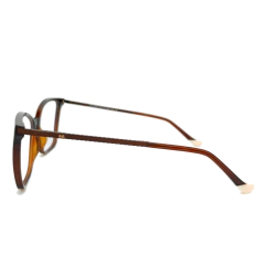 Armação para Óculos Feminino Empório Glasses Marrom Cristal Clip-On EG5569 C12 55
