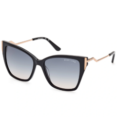 Armação para Óculos Feminino Guess by Marciano Preto Gatinho GM0833 01W 55