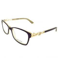Armação para Óculos Feminino Guess Preto Retangular GU2677 001 55