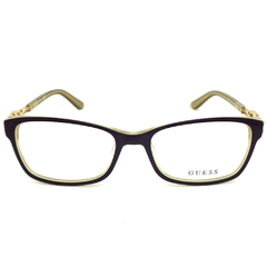 Armação para Óculos Feminino Guess Preto Retangular GU2677 001 55