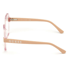 Óculos de Grau Feminino Guess Rosa Cristal Hexagonal GU2790 057 56
