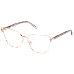 Armação para Óculos Feminino Guess Rosé Gatinho GU2969 028 56