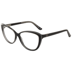 Armação para Óculos Feminino Guess Preto/Cristal Gatinho GU2978 005 55