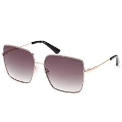 Óculos de Sol Feminino Guess Dourado/Preto Quadrado GU7866 28P 60