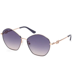 Óculos de Sol Feminino Guess Azul/Dourado Geométrico GU7907 20B 59