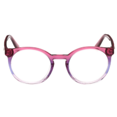 Armação para Óculos Infantil Guess Rosa Cristal/Roxo Cristal Redondo GU9214 074 47