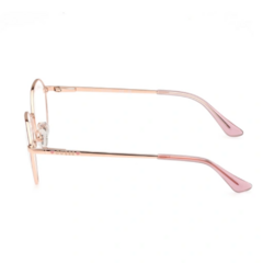 Armação para Óculos Infantil Guess Rosa/Rosé Redondo GU9232 074 48