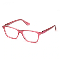 Armação para Óculos Infantil Guess Rosa Cristal/Glitter Gatinho GU9235 077 48