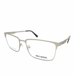 Armação para Óculos Masculino Harley-Davidson Cinza Chumbo Quadrado HD0965 011 58