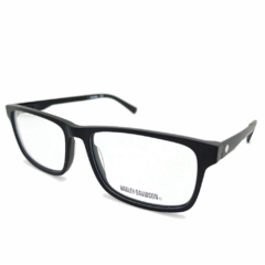 Armação para Óculos Masculino Harley-Davidson Preto Fosco Retangular HD0974 002 56