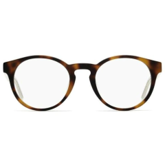 Armação para Óculos Feminino Hugo Boss Marrom Mesclado Redondo HG1045 C1H 49