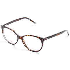 Armação para Óculos Unissex Hugo Boss Mesclado Marrom/Cristal Gatinho/Redondo HG1052 AIO 54