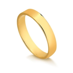 Aliança J165 3,7mm Reta em Ouro