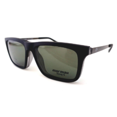 Armação para Óculos Masculino Mormaii Preto Fosco/Cinza Cristal M6132 DM4 55