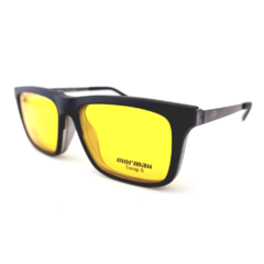 Armação para Óculos Masculino Mormaii Preto Fosco/Cinza Cristal M6132 DM4 55
