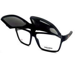 Armação para Óculos Masculino Mormaii Preto Fosco Clip-On M6160 APJ 58