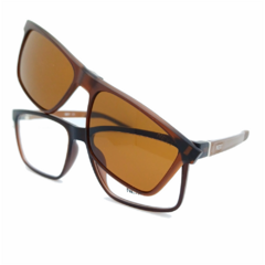 Armação para Óculos Masculino Next Marrom Cristal Retangular N81546 C4 55