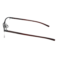 Armação para Óculos Masculino Porsche Design Cinza Chumbo Retangular P8371 A 56