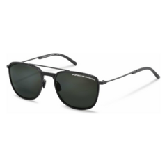Óculos de Sol Masculino Porsche Design Preto Fosco Retanguloar P8690 A 57