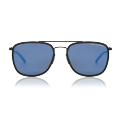 Óculos de Sol Masculino Porsche Design Preto Fosco/Preto Brilho Piloto P8692 A 56