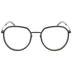 Armação para Óculos Masculino Porsche Design Verde Musgo/Preto Redondo P8740 D 53
