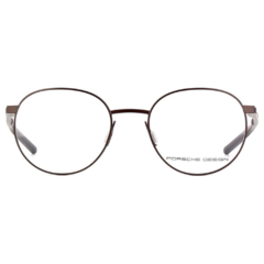 Armação para Óculos Masculino Porsche Design Cinza Chumbo Redondo P8756 D 51