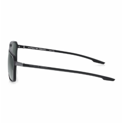 Óculos de Sol Masculino Porsche Design Preto Fosco Quadrado P8961 A 59