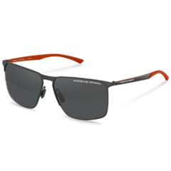 Óculos de Sol Masculino Porsche Design Cinza Chumbo Retangular P8964 B 61