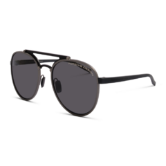Óculos de Sol Masculino Porsche Design Preto/Cinza Chumbo Piloto P8972 D 55