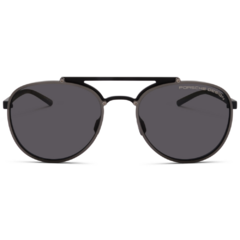Óculos de Sol Masculino Porsche Design Preto/Cinza Chumbo Piloto P8972 D 55