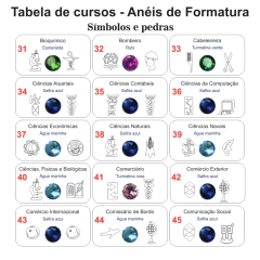 Anel de Formatura ANF27 em Ouro - Joalheria Scheffler
