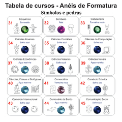 Anel de Formatura ANF35 em Ouro - Joalheria Scheffler