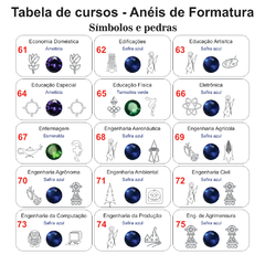 Imagem do Anel de Formatura ANF64 em Ouro
