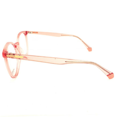 Armação para Óculos Feminino Polaroid Rosa Cristal Gatinho/Redondo PLD D379 1N5 53