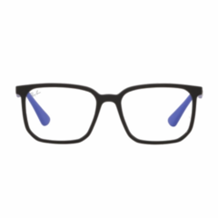 Armação para Óculos Infantil Ray-Ban Preto Fosco Quadrado RB1595L 3822 49