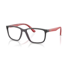 Armação para Óculos Infantil Ray-Ban Cinza Fosco Quadrado RB1618L 3926 51
