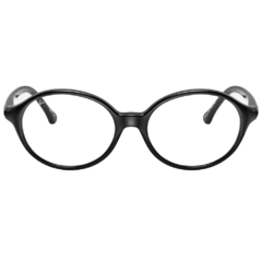 Armação para Óculos Infantil Ray-Ban Preto Redondo RB1901 3833 46