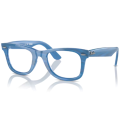 Armação para Óculos Feminino Ray-Ban Azul Cristal Quadrado RB4340V 8384 50