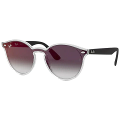 Óculos de Sol Feminino Ray-Ban Incolor Redondo/Gatinho RB4380N 6355/U0 50